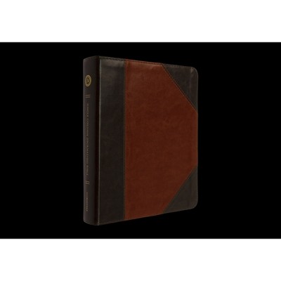 ESV Single Column Journaling Bible (Trutone, Brown/Cordovan, Portfolio Design) - (Leather Bound)