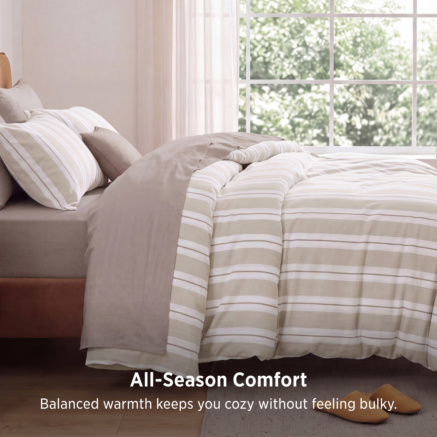 Постельное бельё Bedsure Queen Gingham Comforter Set, 3-Piece Plaid Bedding Set, Soft Washed Microfiber for All Seasons, Chateau Gray, цвет: Серый — фото 4