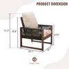 YARDSIGHT  Elegant Outdoor Wooden Chair with Cozy Soft Cushions for Garden Relaxation - 3 of 4