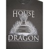 House Of The Dragon Throne Logo Men's Black T-shirt - 2 of 2