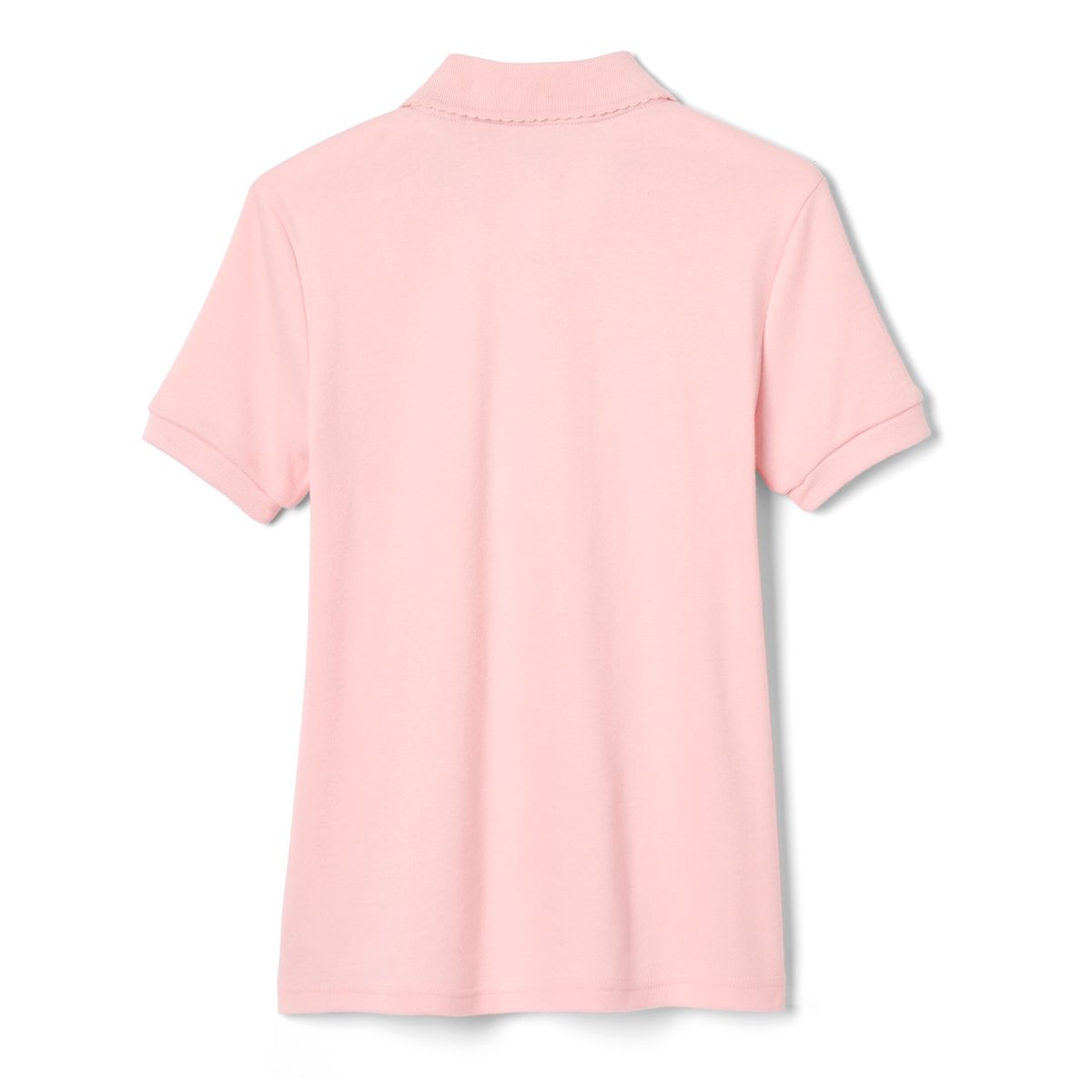 French Toast School Uniform Girls Short Sleeve Fitted Interlock Polo with Picot Collar (Feminine Fit) - thumbnail 6