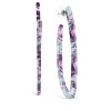 SHINE by Sterling Forever Open Oval Resin Hoops - 2 of 2