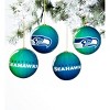 Evergreen Holiday Ball Ornaments, Set of 12, Seattle Seahawks - 4 of 4