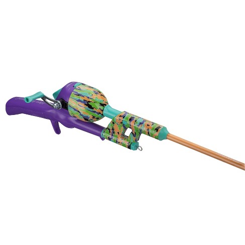  Kid Casters Blue Camo No Tangle Fishing Combo with Bobber,  Practice Casting Plug : Sports & Outdoors