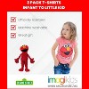Sesame Street Elmo Cookie Monster Big Bird 3 Pack Graphic T-Shirts - 3 of 4