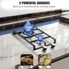 VEVOR Gas Cooktop 12 inch, Max 12250BTU 2 Burners Built-in Stainless Steel Gas Stove Top, LPG/NG Convertible Dual Fuel Natural Gas Hob - 4 of 4