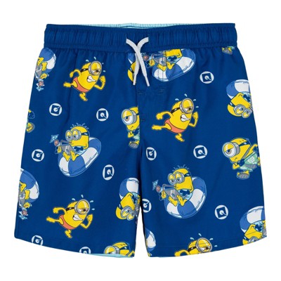 Minions Big Boys Rash Guard and Swim Trunks UPF 50+ Outfit Set Blue 8 — фото 3
