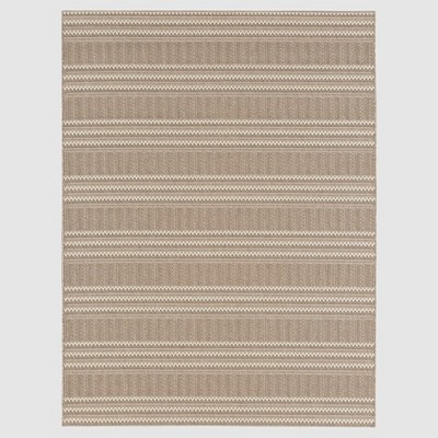 7'10"x10' Oat Cashmere Outdoor Rug Beige - Threshold™: Weather-Resistant, UV Protected