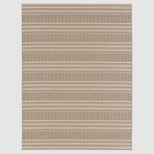 7'10"x10' Oat Cashmere Outdoor Rug Beige - Threshold™: Weather-Resistant, UV Protected - 1 of 4