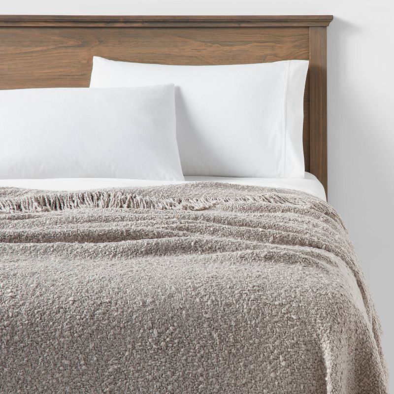 Fringed Boucle Bed Throw - Threshold™, 2 of 6