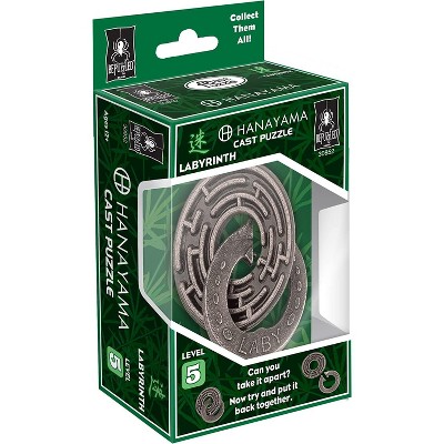 BePuzzled Hanayama Labyrinth Cast-Metal Brain Teaser Puzzle, Level 5, Ages 12+, Brainteaser