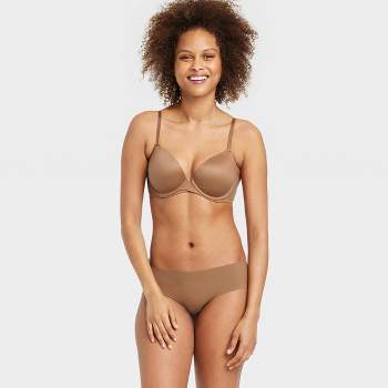 Women's Laser Cut Cheeky Bikini Underwear - Auden™ Gold L