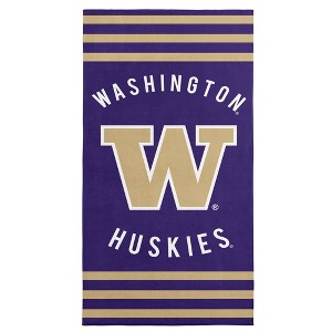 Washington Huskies NCAA Stripes Beach Towel 30 x 60 inches - 1 of 4