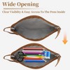 Unique Bargains Pencil Case Canvas Patchwork Style Large Capacity for Office Supplies 1 Pc - 4 of 4