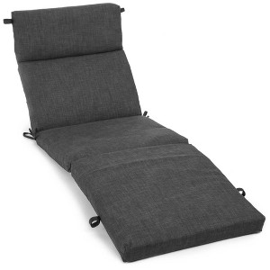 Blazing Needles, 72-inch by 24-inch Solid Polyester Outdoor Chaise Lounge Cushion - 1 of 1
