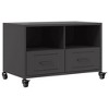 vidaXL TV Cabinet Black Cold-rolled steel Compact TV Cabinet - 2 of 2