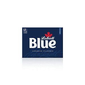 Labatt Blue Canadian Pilsener Beer - 12pk/12 fl oz Cans - 1 of 4