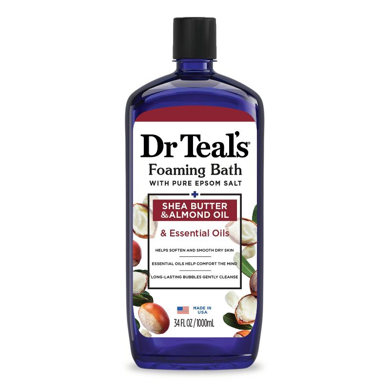 Dr Teal&#39;s Shea Butter &#38; Almond Oil Foaming Bubble Bath - 34 fl oz, 1 of 11