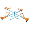 Dolonm 4-Seat Spinning Teeter Totter for Kids - Outdoor Swivel Seesaw Playground, Heavy-Duty Steel Backyard Toy - 2 of 4