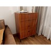 KWPZQEB Wooden Chest of Drawers, Modern Drawer Dresser with 4 Large Drawers, Accent Storage Cabinet for Living Room, Entryway, Hallway, Dark Brown - 3 of 4