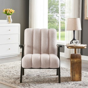 NicBex Accent Chair Modern Armchair with Wood Legs Lounge Chair Sofa Chair for Living Room, Bedroom, Reading Room - 1 of 4