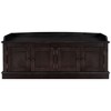 VYNXARIA Storage Bench with 4 Doors and Adjustable Shelves, Shoe Bench with Removable Cushion for Living Room, Entryway - 3 of 4