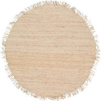 Well Woven Lebbiah Natural & Black Color Hand-Woven Chunky-Textured Jute  Tribal Geometric Area Rug 5x7 (5' x 7'6) 