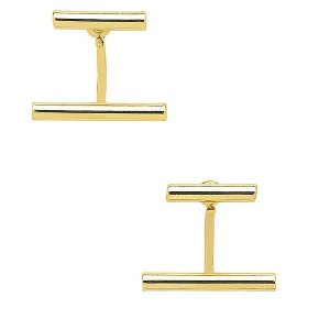 SHINE by Sterling Forever Parallel Bar Ear Jacket Earrings - 1 of 4