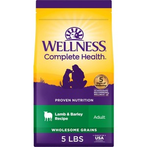 Wellness Complete Health Adult Lamb & Barley Recipe Natural Dry Dog Food, 5-lb Bag (Case of 6) - 1 of 4