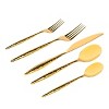 Godinger Silver 20pc Avelino Mirrored Stainless Steel Flatware Set Gold: Service for 4, Dishwasher-Safe, Includes 4 Teaspoons - 2 of 4