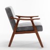 Isabel Modern Accent Chair with Solid Wood Frame, Indoor Furniture, Single Sofa for Living Room and Bedroom - The Pop Home - 3 of 4