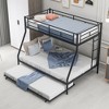 Streamdale Twin Over Full Bed With Sturdy Steel Frame, Bunk Bed With Twin Size Trundle, Two-Side Ladders - image 3 of 4