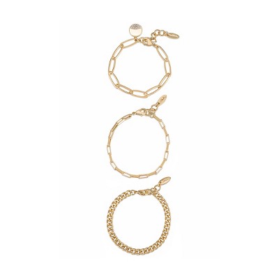 Power of Three Bracelet Set 3 pc - Ettika Gold