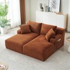 Dolonm Compressible Double Lounge Chair, Boneless Sofa with Cup Holder, , No Assembly,for Living Room,Bedroom - 2 of 4
