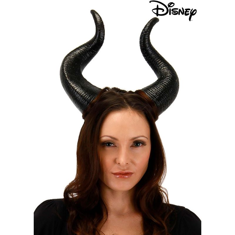 HalloweenCostumes.com   Women  Disney Maleficent Deluxe Costume Horns for Adults and Teens, Black, 1 of 5