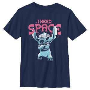 Boy's Lilo & Stitch Distressed I Need Space T-Shirt - 1 of 4