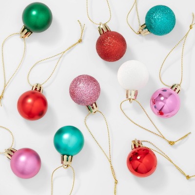 25ct Round Mini Christmas Tree Ornament Set - Wondershop™