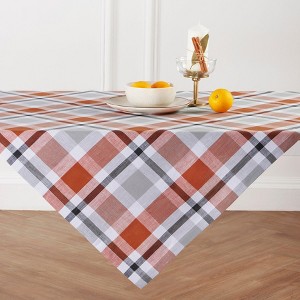 Solino Home Fall Buffalo Check Linen Table Throw - 1 of 4