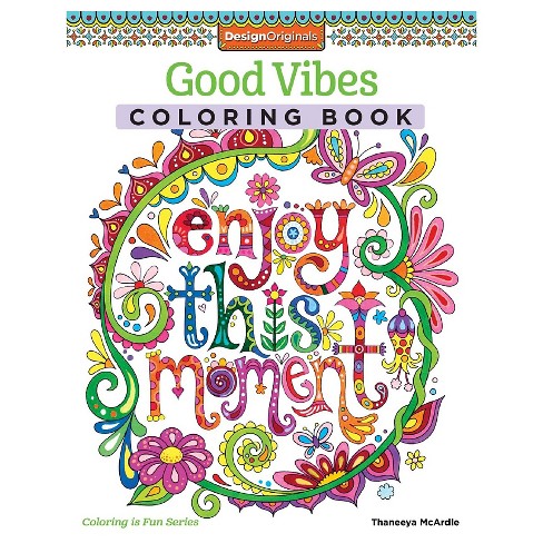 Good Vibes Adult Coloring Book By Thaneeya McArdle Target