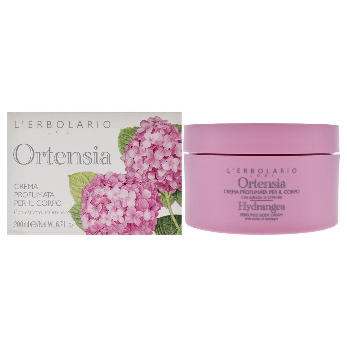 Hydrangea Perfumed Body Cream by LErbolario for Women - 6.7 oz Body Cream