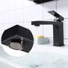 Aquaterior Single Handle Bathroom Faucet Square Cold & Hot Water Tap CUPC NSF Certificaion - 2 of 4