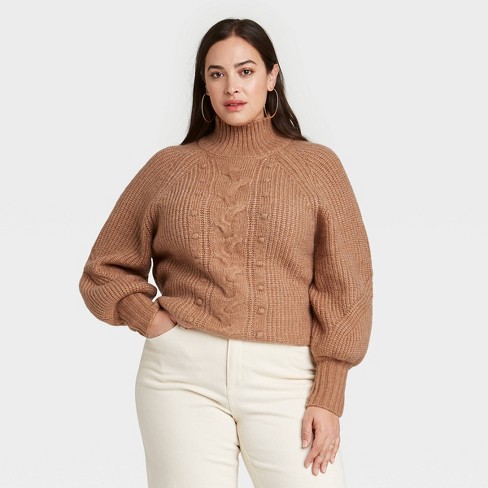 sweater ava viv plus pullover turtleneck target vest