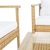 Garnen 4 Piece Living Set - Indoor/Outdoor - PAT7714 - Safavieh - 3 of 4
