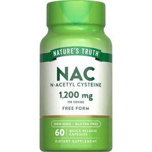 Nature's Truth NAC N-Acetyl Cysteine 1200mg | 60 Capsules - 1 of 4