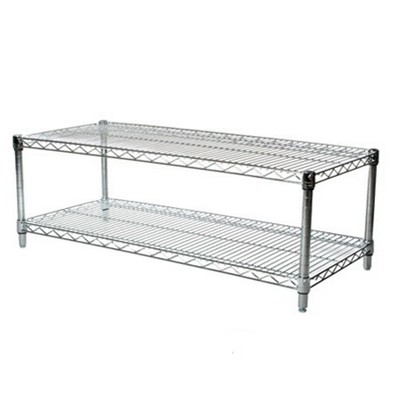 Shelving.com Chrome Wire Shelving with 2 Tier Shelves -
