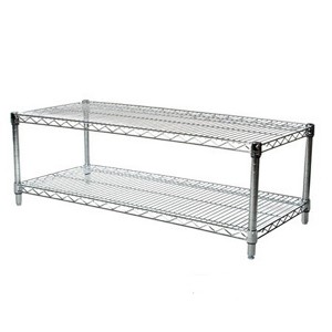 Shelving.com Chrome Wire Shelving with 2 Tier Shelves - - 1 of 3