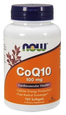 CoQ10 100mg w/Vitamin E by Now Foods  -  150 Softgel