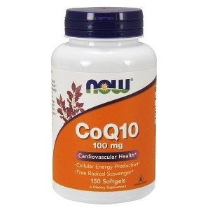 CoQ10 100mg w/Vitamin E by Now Foods  -  150 Softgel - 1 of 2