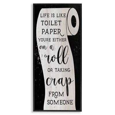 Stupell Industries Like Toilet Paper Funny Bathroom, 13" x 30"