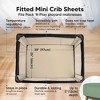 KeaBabies 2-Pack Isla Mini Crib Sheets, Pack and Play Sheets Fitted, Pack N Play Sheets, Fitted Crib Sheet - 2 of 4
